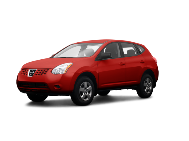 2009 Nissan Rogue S, front three-quarter view, paint 1 of 7