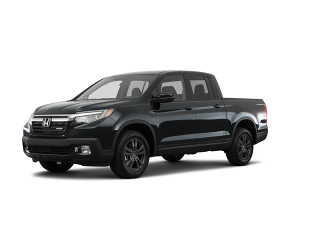 2017 Honda Ridgeline Sport, front three-quarter view, paint 1 of 8