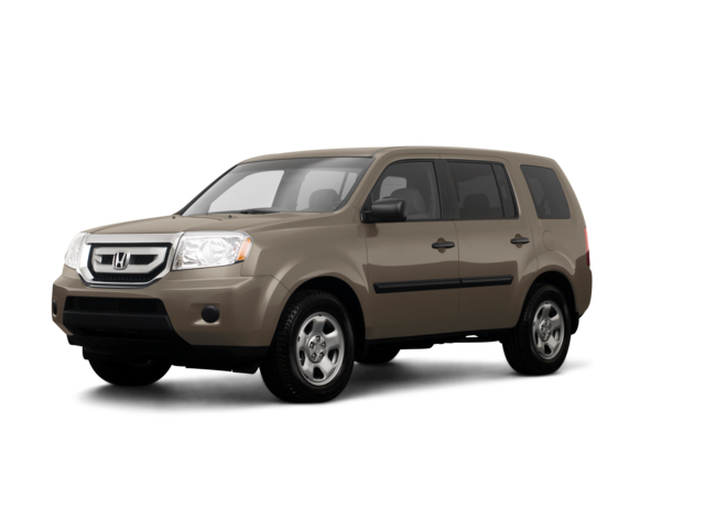 2009 Honda Pilot LX, front three-quarter view, paint 1 of 8