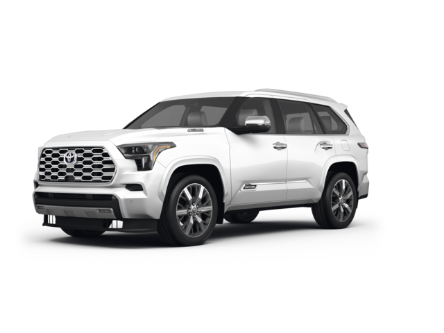 2024 Toyota Sequoia Capstone, front three-quarter view, paint 1 of 8