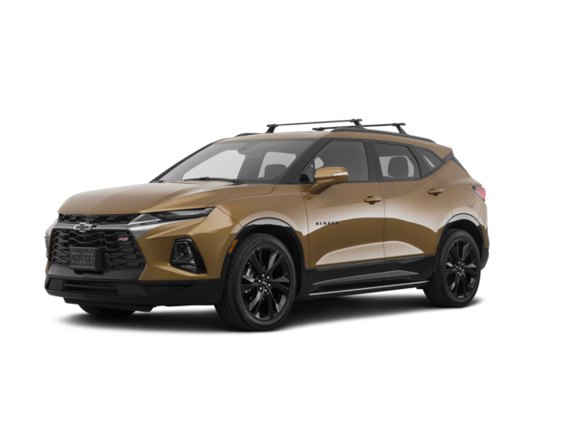 2019 Chevrolet Blazer RS, front three-quarter view, paint 1 of 8