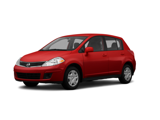 2012 Nissan Versa 1.8 S, front three-quarter view, paint 1 of 8