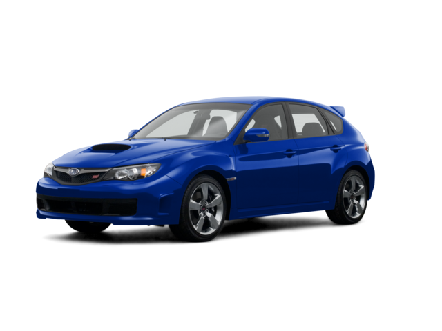 2008 Subaru Impreza WRX STI, front three-quarter view, paint 1 of 6
