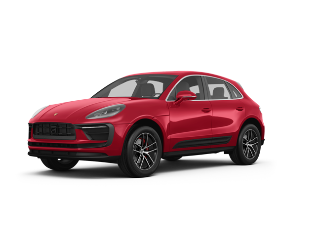 2025 Porsche Macan S, front three-quarter view, paint 1 of 8