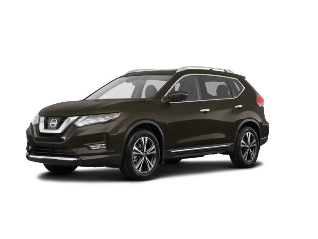 2017 Nissan Rogue SV, front three-quarter view, paint 1 of 8