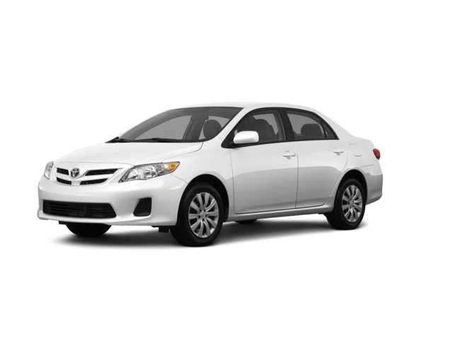 2012 Toyota Corolla LE, front three-quarter view, paint 1 of 8