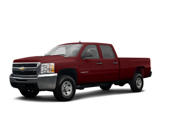 2008 Chevrolet Silverado 3500 HD LTZ, front three-quarter view, paint 1 of 8