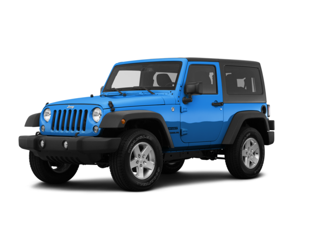 2016 Jeep Wrangler Sport, front three-quarter view, paint 1 of 6