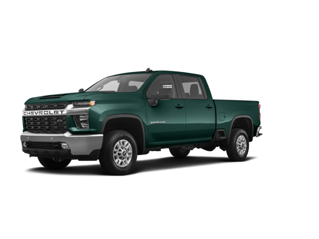 2020 Chevrolet Silverado 2500 HD LT, front three-quarter view, paint 1 of 8