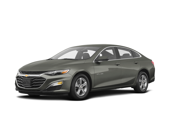 2024 Chevrolet Malibu LS, front three-quarter view, paint 1 of 5