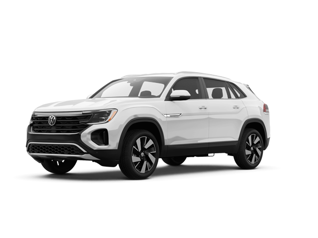 2025 Volkswagen Atlas Cross Sport SE w/Technology, front three-quarter view, paint 1 of 8