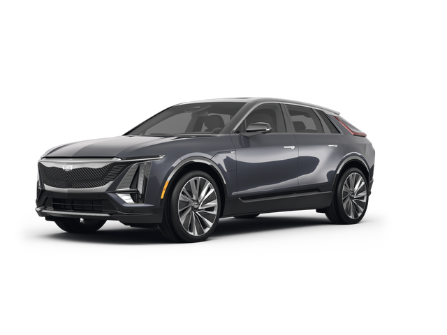 2023 Cadillac LYRIQ Luxury, front three-quarter view, paint 1 of 2