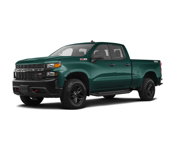 2020 Chevrolet Silverado 1500 Custom, front three-quarter view, paint 1 of 8