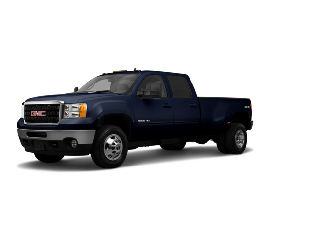 2011 GMC Sierra 3500 HD Denali, front three-quarter view, paint 1 of 8