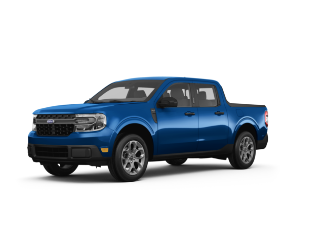 2023 Ford Maverick Lariat, front three-quarter view, paint 1 of 8