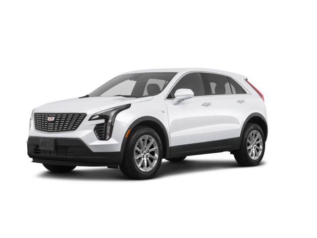 2022 Cadillac XT4 Luxury, front three-quarter view, paint 1 of 8