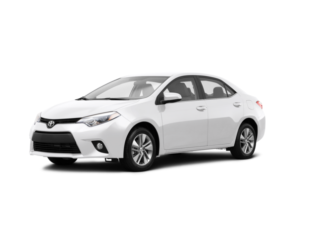 2014 Toyota Corolla LE, front three-quarter view, paint 1 of 8