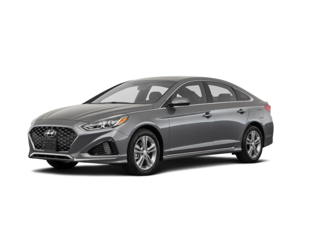 2019 Hyundai Sonata SEL, front three-quarter view, paint 1 of 7