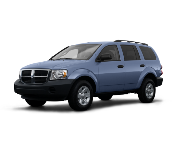 2008 Dodge Durango SXT, front three-quarter view, paint 1 of 7