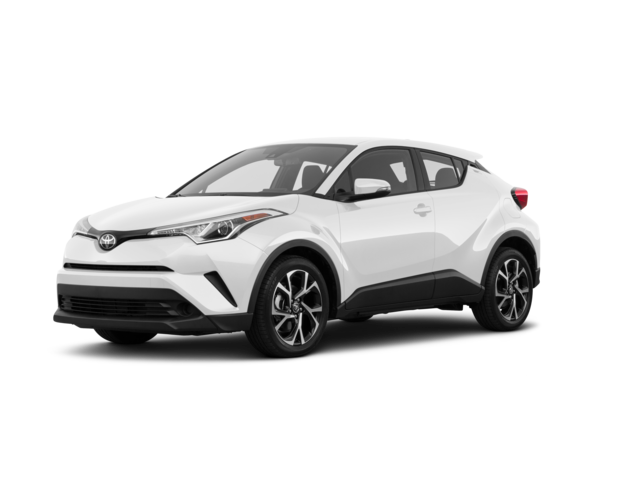 2019 Toyota C-HR XLE, front three-quarter view, paint 1 of 8