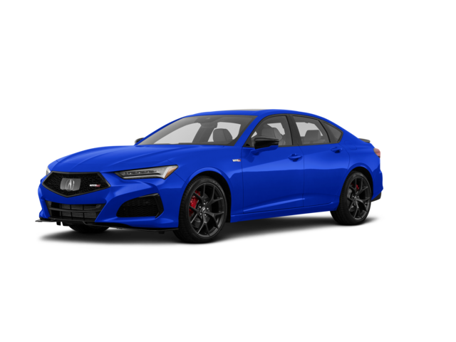 2021 Acura TLX Type S, front three-quarter view, paint 1 of 8