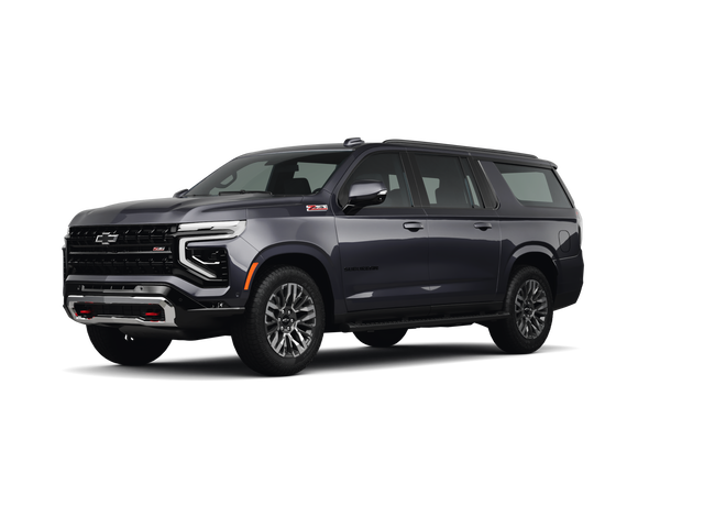 2026 Chevrolet Suburban Z71, front three-quarter view, paint 1 of 6