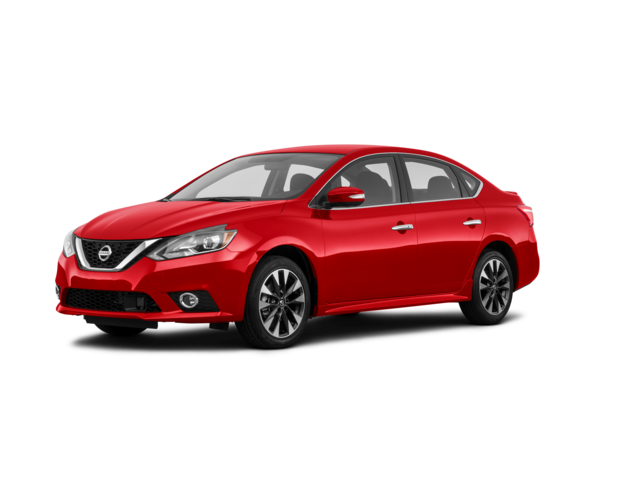 2019 Nissan Sentra SR, front three-quarter view, paint 1 of 8