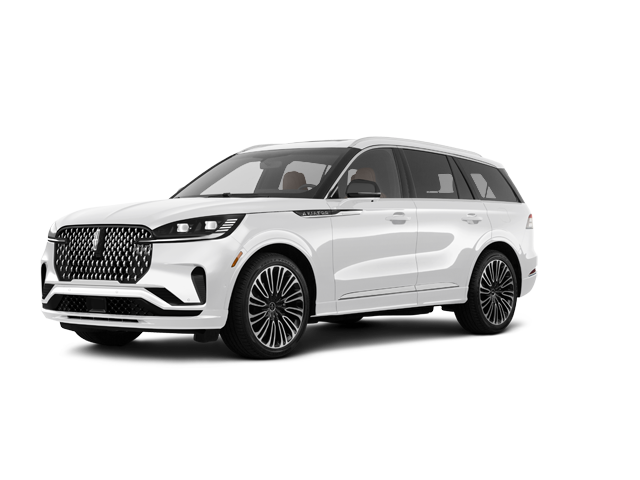 2026 Lincoln Aviator Black Label, front three-quarter view, paint 1 of 7