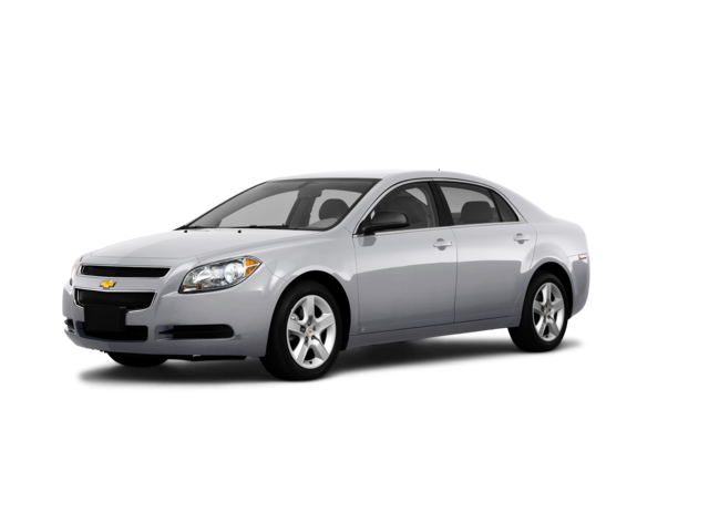 2010 Chevrolet Malibu LS, front three-quarter view, paint 1 of 8