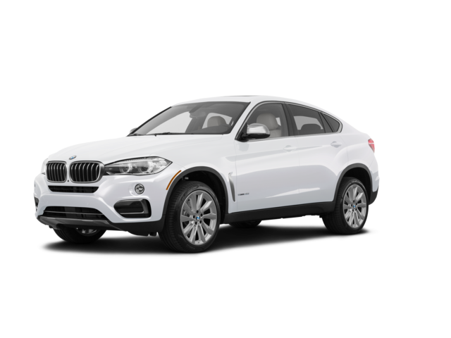 2019 BMW X6 xDrive35i, front three-quarter view, paint 1 of 8