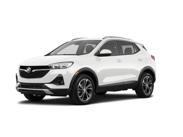 2023 Buick Encore GX Essence, front three-quarter view, paint 1 of 8