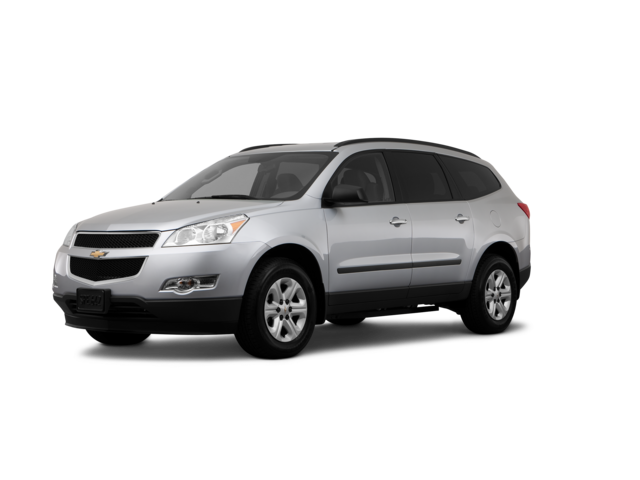 2012 Chevrolet Traverse LS, front three-quarter view, paint 1 of 8