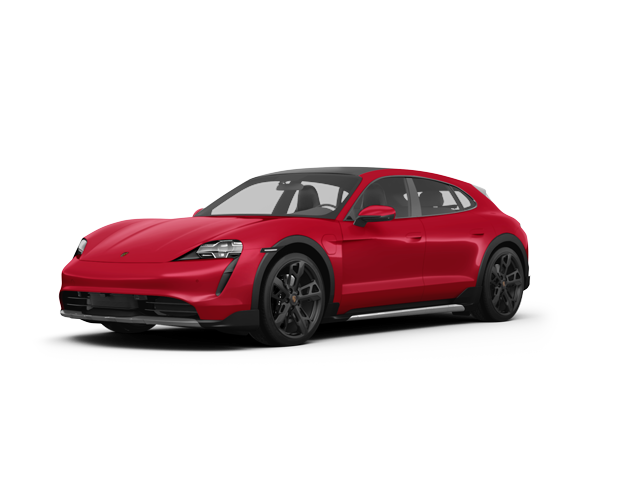 2024 Porsche Taycan 4 Cross Turismo, front three-quarter view, paint 1 of 8