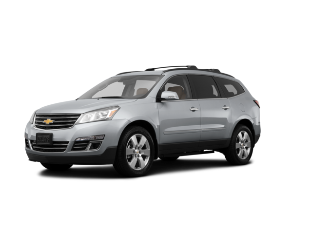2014 Chevrolet Traverse LT, front three-quarter view, paint 1 of 8