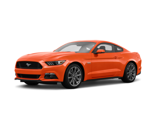 2015 Ford Mustang GT Premium, front three-quarter view, paint 1 of 8