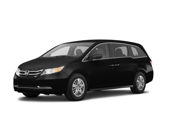 2017 Honda Odyssey LX, front three-quarter view, paint 1 of 8