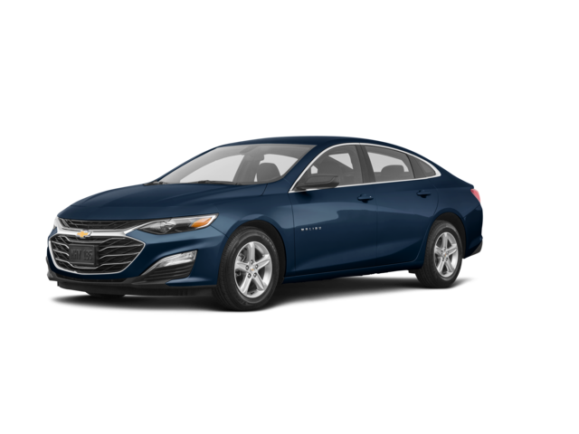 2021 Chevrolet Malibu LS Fleet, front three-quarter view, paint 1 of 8
