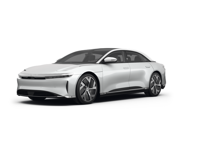 2022 Lucid Air Grand Touring, front three-quarter view, paint 1 of 5