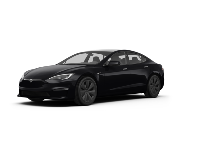 2023 Tesla Model S Base, front three-quarter view, paint 1 of 5