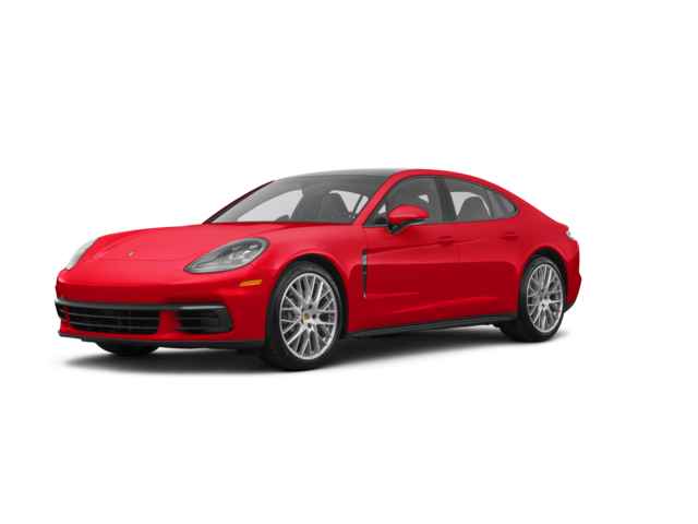 2018 Porsche Panamera 4 E-Hybrid Sport Turismo, front three-quarter view, paint 1 of 8