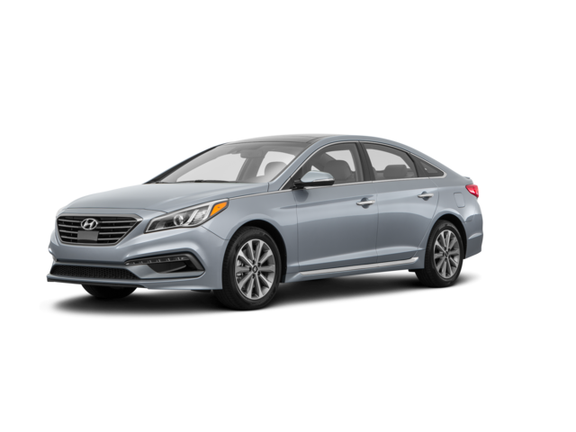 2016 Hyundai Sonata Limited, front three-quarter view, paint 1 of 8