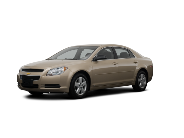 2008 Chevrolet Malibu LS, front three-quarter view, paint 1 of 8