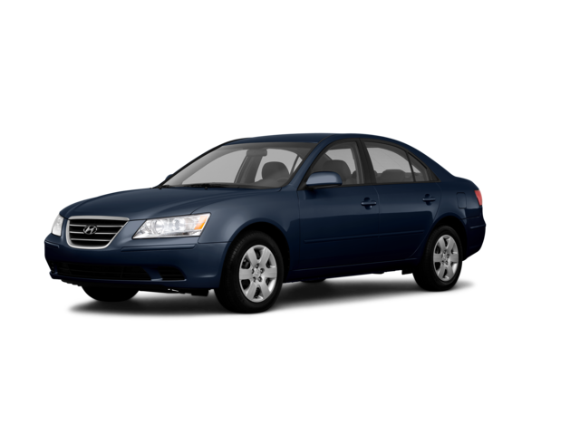 2010 Hyundai Sonata GLS, front three-quarter view, paint 1 of 8