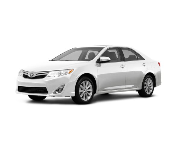 2012 Toyota Camry XLE, front three-quarter view, paint 1 of 8