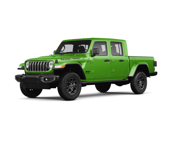 2026 Jeep Gladiator Texas Trail, front three-quarter view, paint 1 of 8