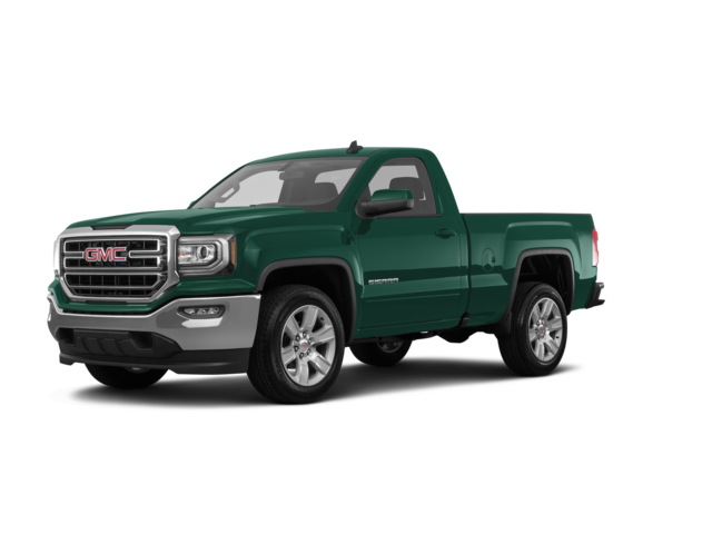 2017 GMC Sierra 1500 SLE, front three-quarter view, paint 1 of 8