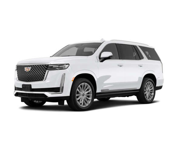 2023 Cadillac Escalade Luxury, front three-quarter view, paint 1 of 8