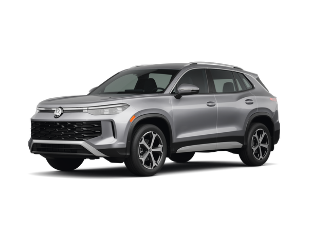 2025 Volkswagen Tiguan SE, front three-quarter view, paint 1 of 8