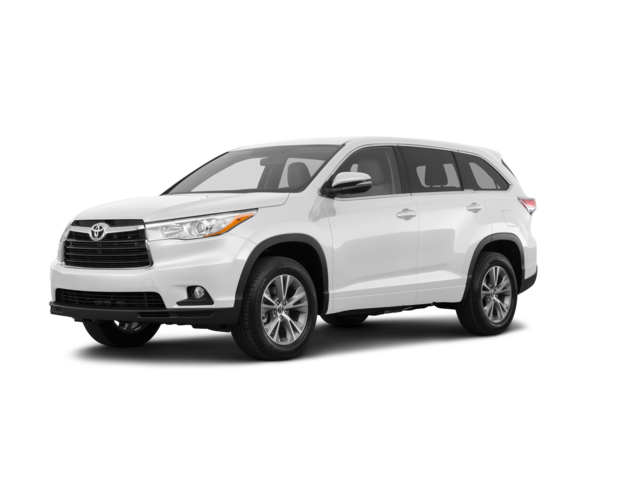 2016 Toyota Highlander LE Plus, front three-quarter view, paint 1 of 8