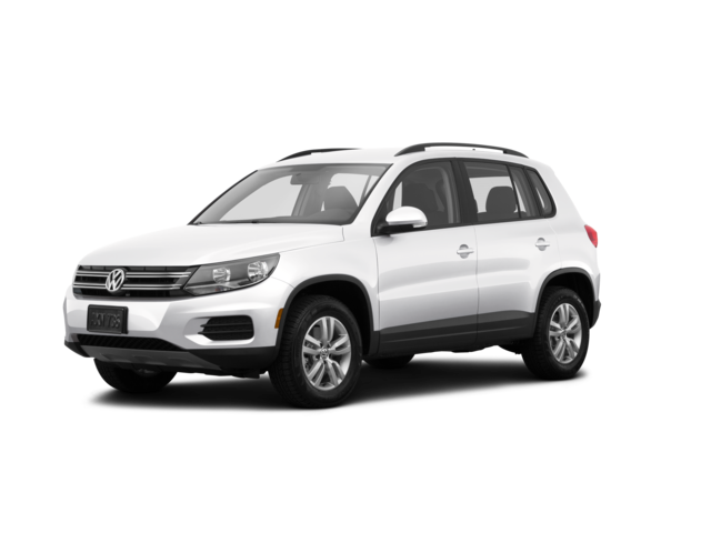 2015 Volkswagen Tiguan S, front three-quarter view, paint 1 of 7